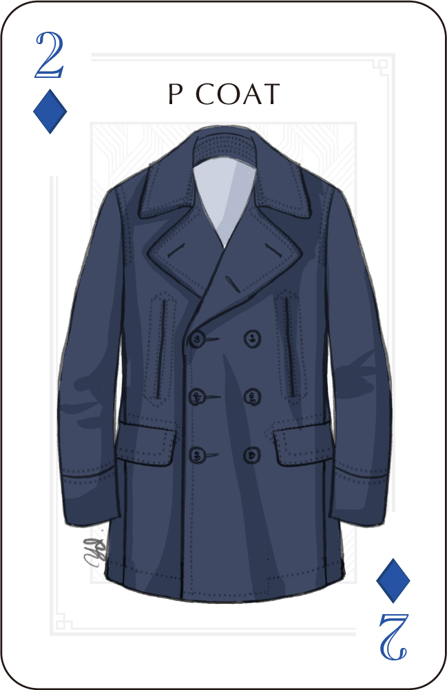 2♦︎ネイビーPコートロング