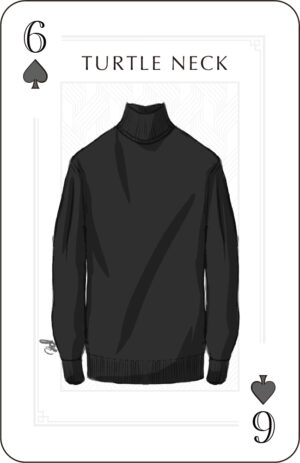 6♠︎タートルニット黒