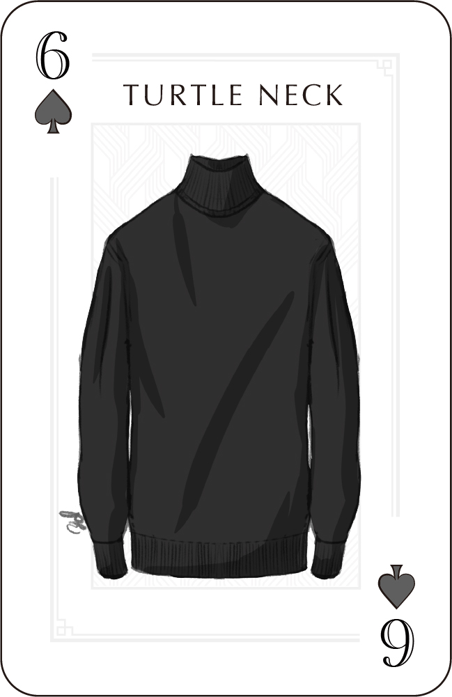 6♠︎タートルニット黒