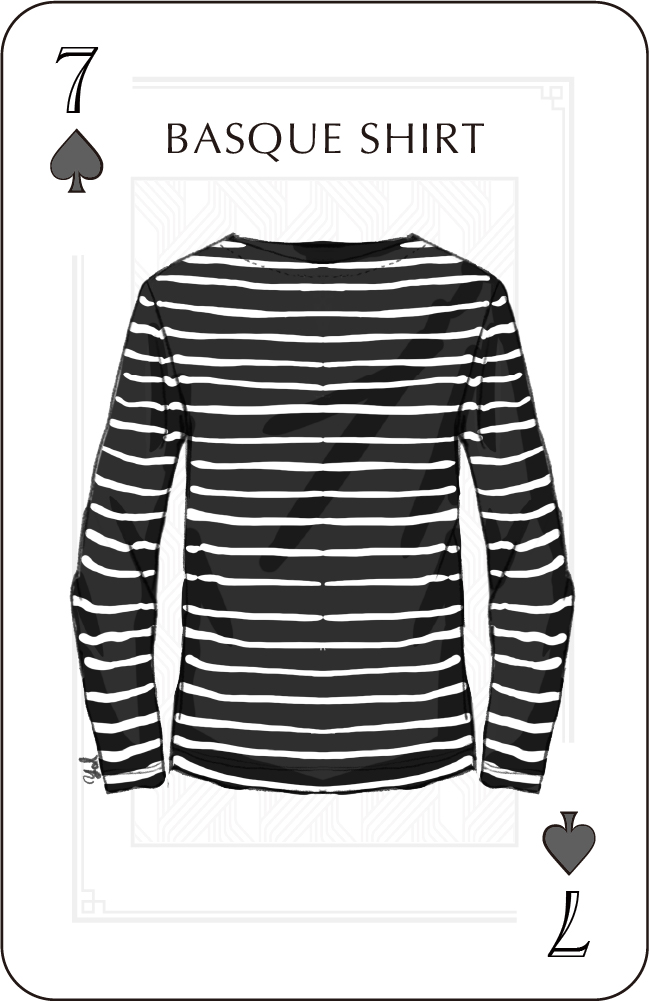 MINIMAL_バスクシャツ