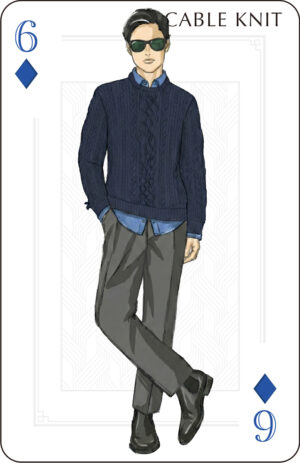 ケーブルニットルックスカード6