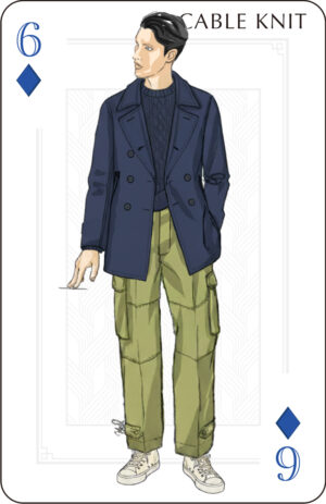 ケーブルニットルックスカード8