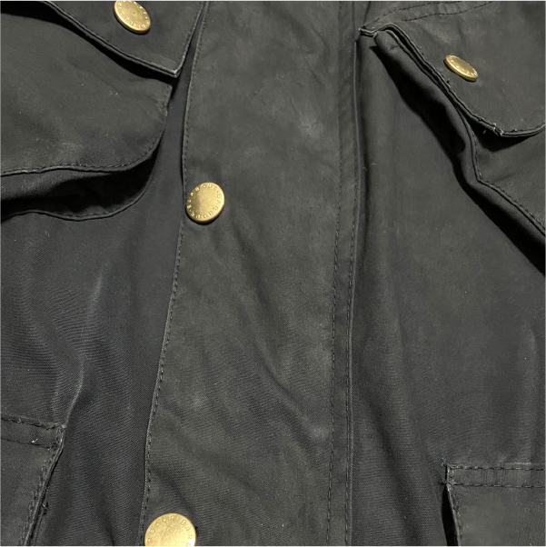 バブアーお湯つけ置き洗濯後前立て2