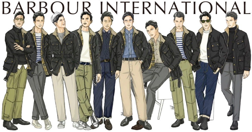 バブアールックス並び