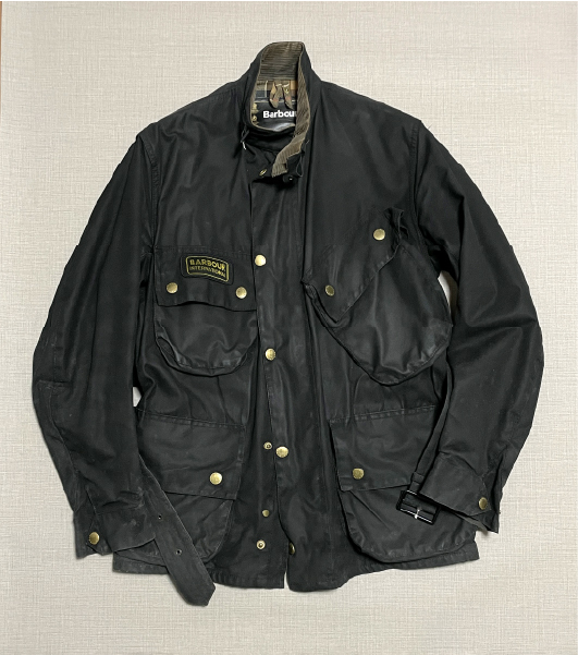 バブアー洗濯前カビ前1