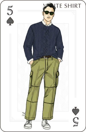 白シャツルックスカード8