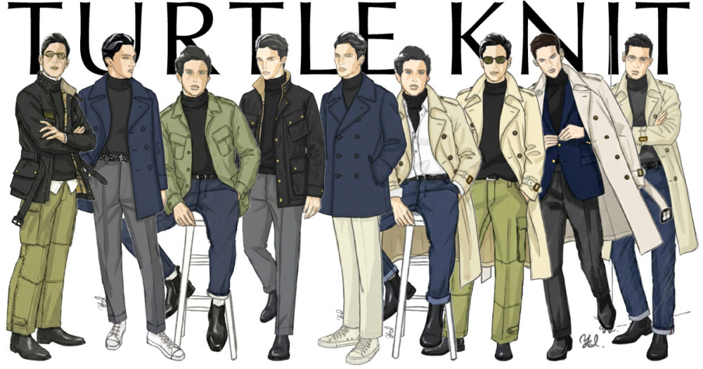 黒タートルルックス並び